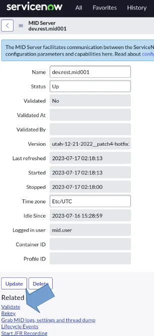 Validate Mid-server
